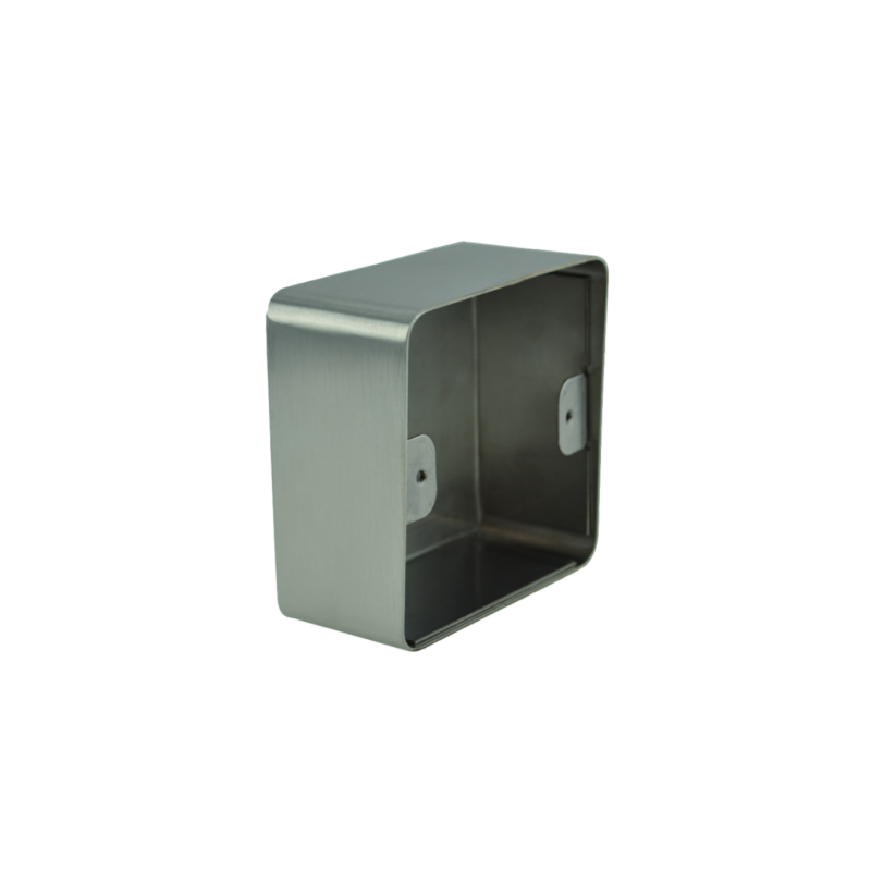 Boîtier Applique Inox Livré 83 x 83  Vis Anti-Vandales