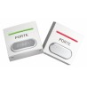 Bouton poussoir ABS NO+NC + Leds rouge et verte lettrage braille