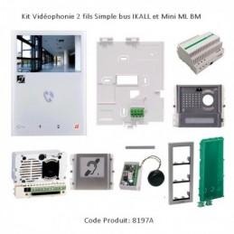 Kit Vidéophonie 2 fils Simple bus IKALL et Mini ML BM - Comelit