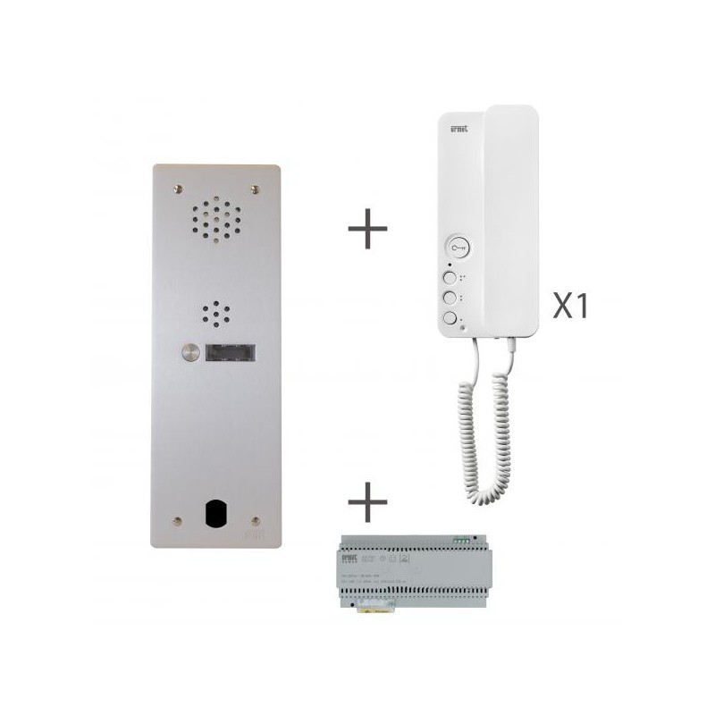 KIT AUDIO 1R 1BP 2 VOICE PROGRAMMÉ URMET KA83/101