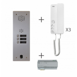 KIT AUDIO 1R 3BP 2 VOICE PROGRAMMÉ URMET KA83/103