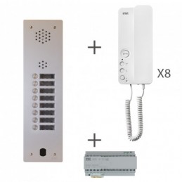 Kit Audio 1R 8 BP 2 Voice Programmé URMET KA83/108