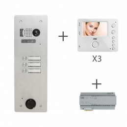 URMET kit video ALU 1R 3BP 2 voice PROGRAMME KV83/103