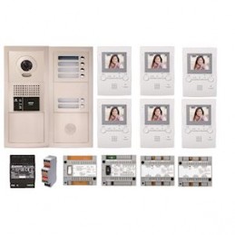 Pack vidéo GTBV6E 6 boutons/6 moniteurs GT1M3 programmés Aiphone AI...