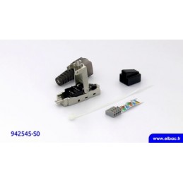 Fiche RJ45 male droit CAT6A sans outil ELBAC