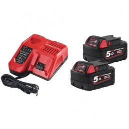 PACK NRJ 18V avec 2 Batteries Red Lihitum 18V 5Ah chargeur rapide M...