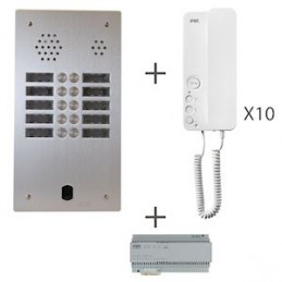 Kit Audio 2R 10Bp 2 Voice Programmé Urmet KA83/210