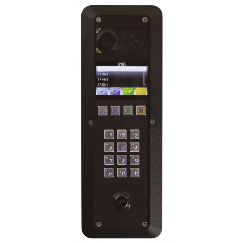 Plaque 2VOICE vidéo à défilement grand afficheur zamac noir Urmet D...