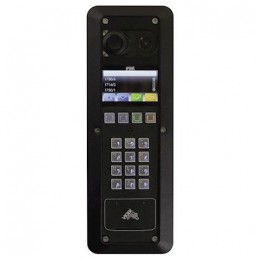 Plaque 2VOICE vidéo à grand afficheur zamac gris lecteur plat Urmet...