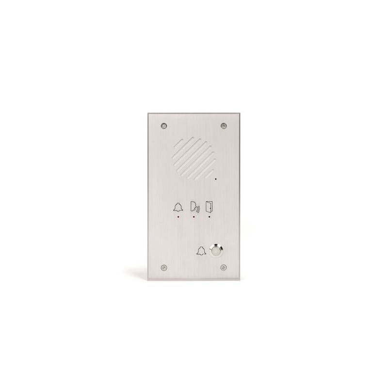 Platine  inox encastrée Aiphone LEDIEA pour LEM/LEF