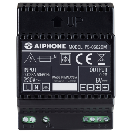 Alimentation 230 Vac / 6 Vcc - 0,2 A Aiphone Pour LEM / LEF PS0602DM