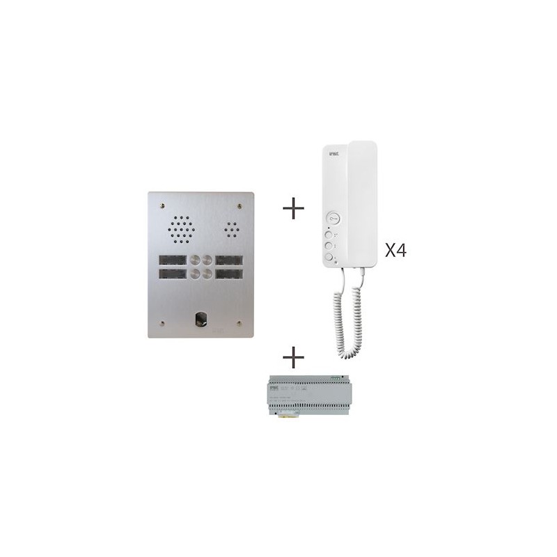 Kit Audio 2R 4 Bp 2 Voice Programmé KA83/204 Urmet