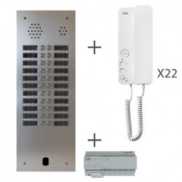 Kit Audio 2R 22Bp 2 Voice Programmé KA83/222 Urmet KA83/222