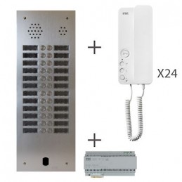Kit Audio 2R 24Bp 2 Voice Programmé KA83/224 Urmet