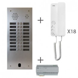 Kit Audio 2R 18Bp 2 Voice Programmé KA83/218 Urmet