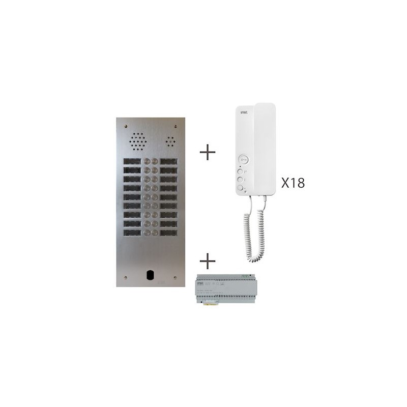 Kit Audio 2R 18Bp 2 Voice Programmé KA83/218 Urmet