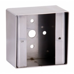Boîtier applique carré pour bouton poussoir INOX SEWOSY PBHI2