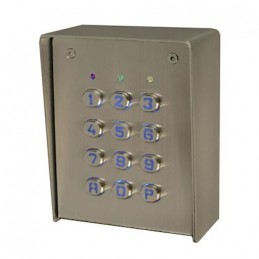 Clavier  touches métalliques boîtier sailli inox ACIE  SU2-SAB-TME