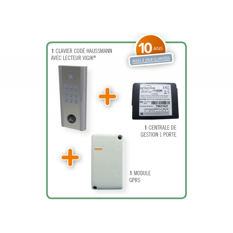 Intrabox Data Eco Haussmann Clavier Haussmann Avec lecteur de badge INT06-0189