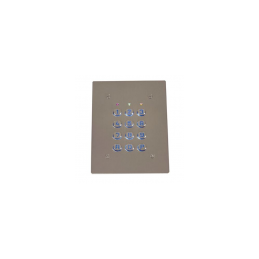 Clavier codé en inox 2 contacts montage encastré ACI-SU2-EAB-TME